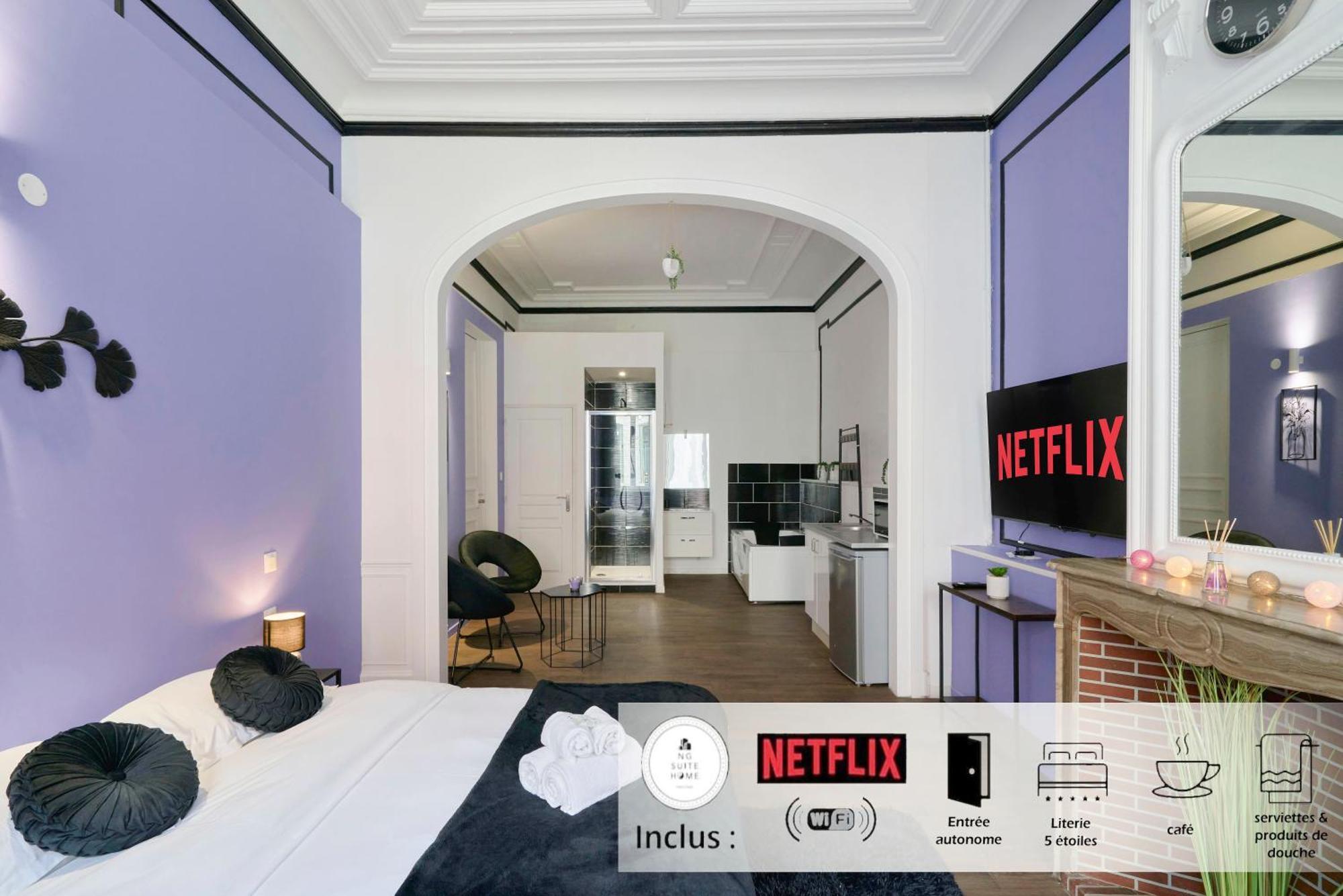 Ng Suitehome - Lille L Roubaix Trichon - Balneo - Netflix - Wifi Extérieur photo