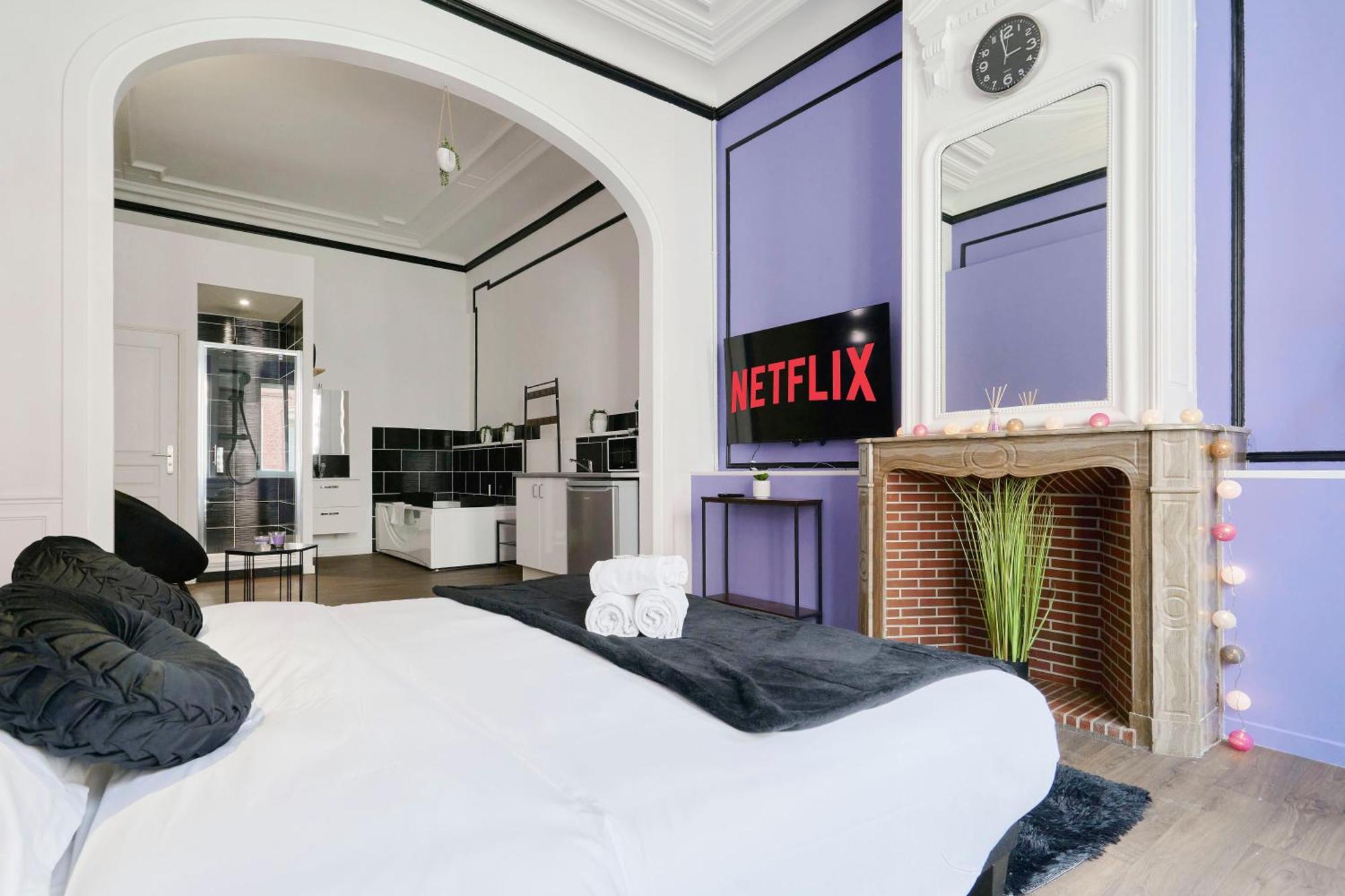 Appartement Ng Prestige - Lille L Roubaix Trichon - Balneo - Netflix - Wifi Extérieur photo