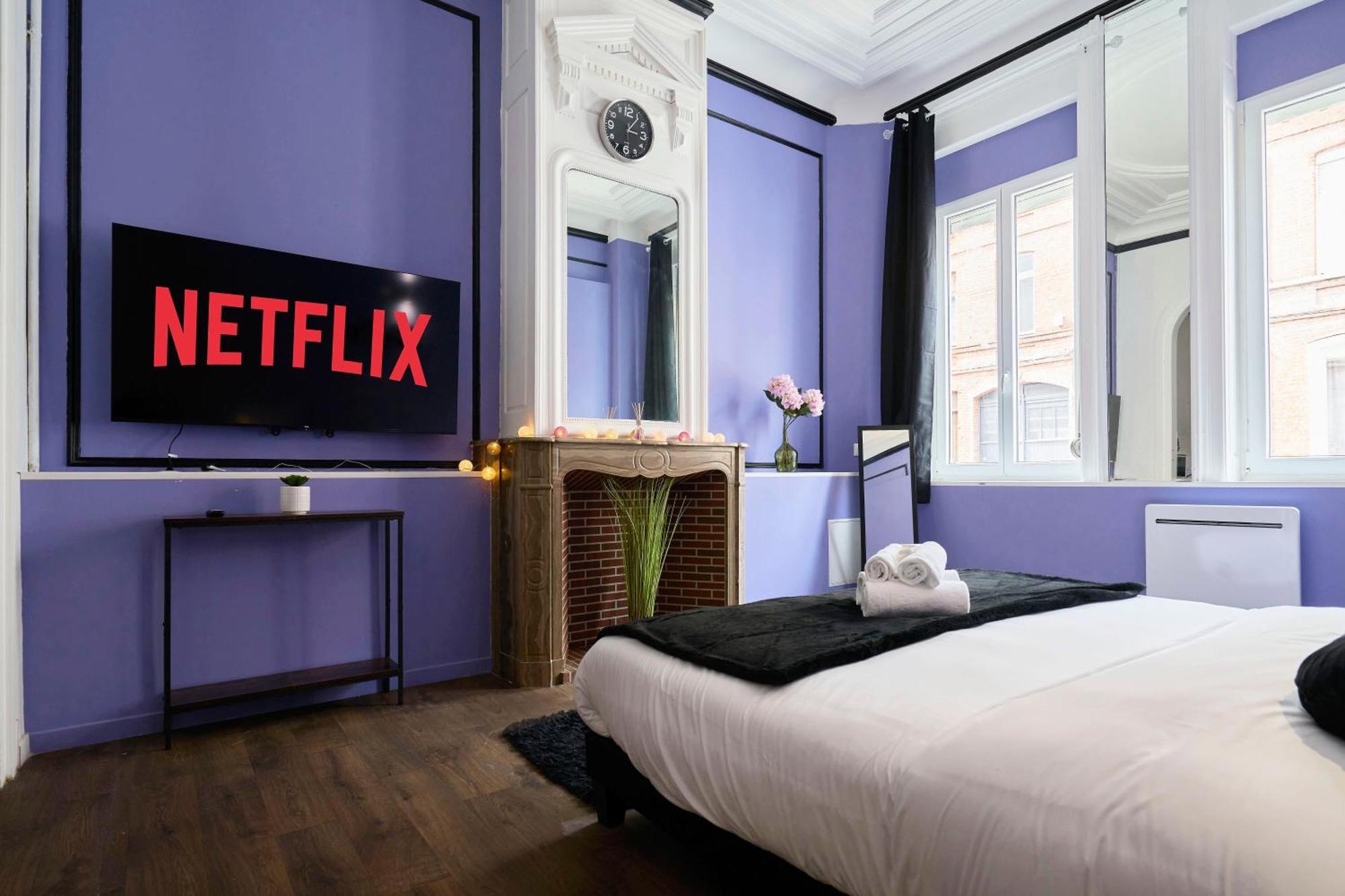 Appartement Ng Prestige - Lille L Roubaix Trichon - Balneo - Netflix - Wifi Extérieur photo