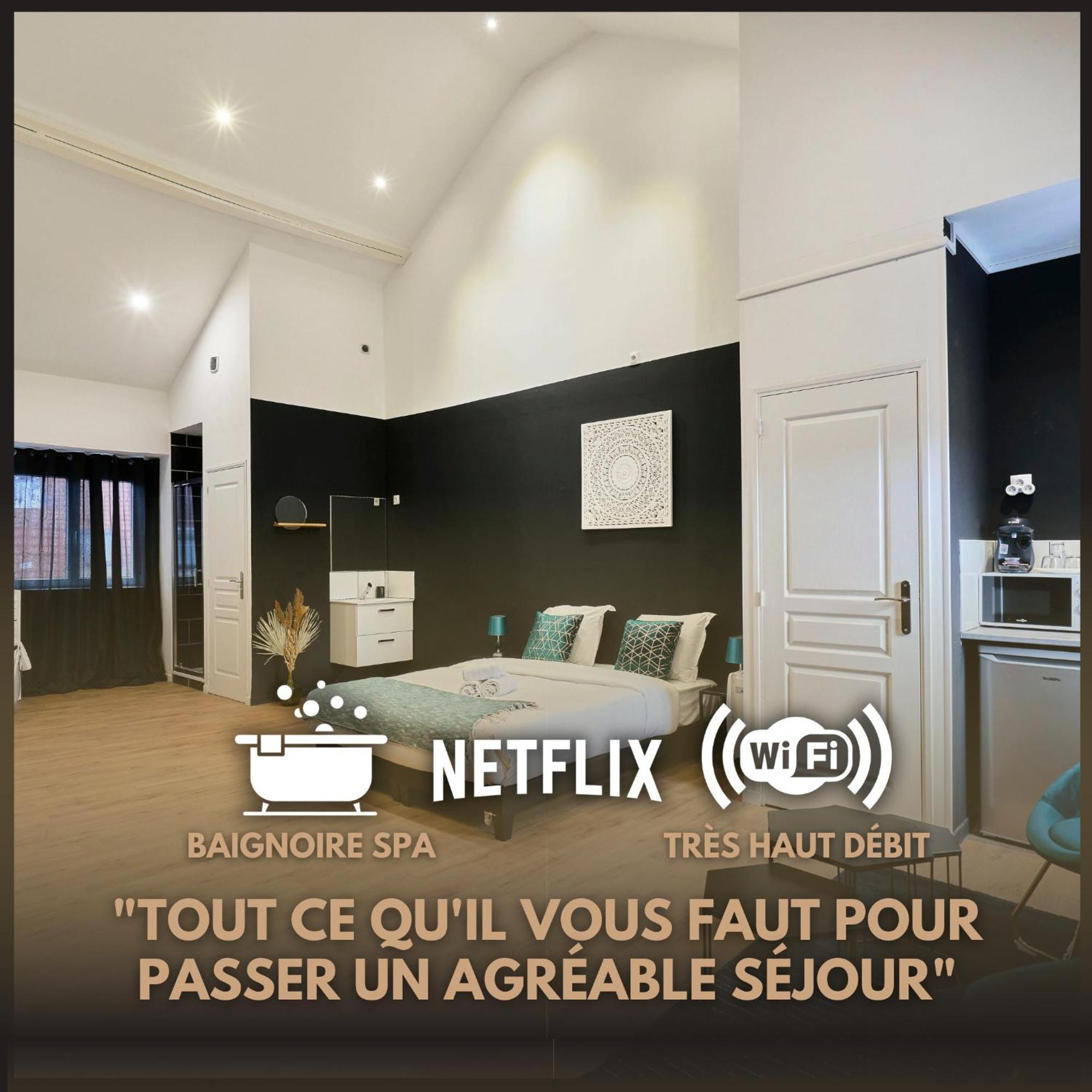 Appartement Ng Prestige - Lille L Roubaix Trichon - Balneo - Netflix - Wifi Extérieur photo