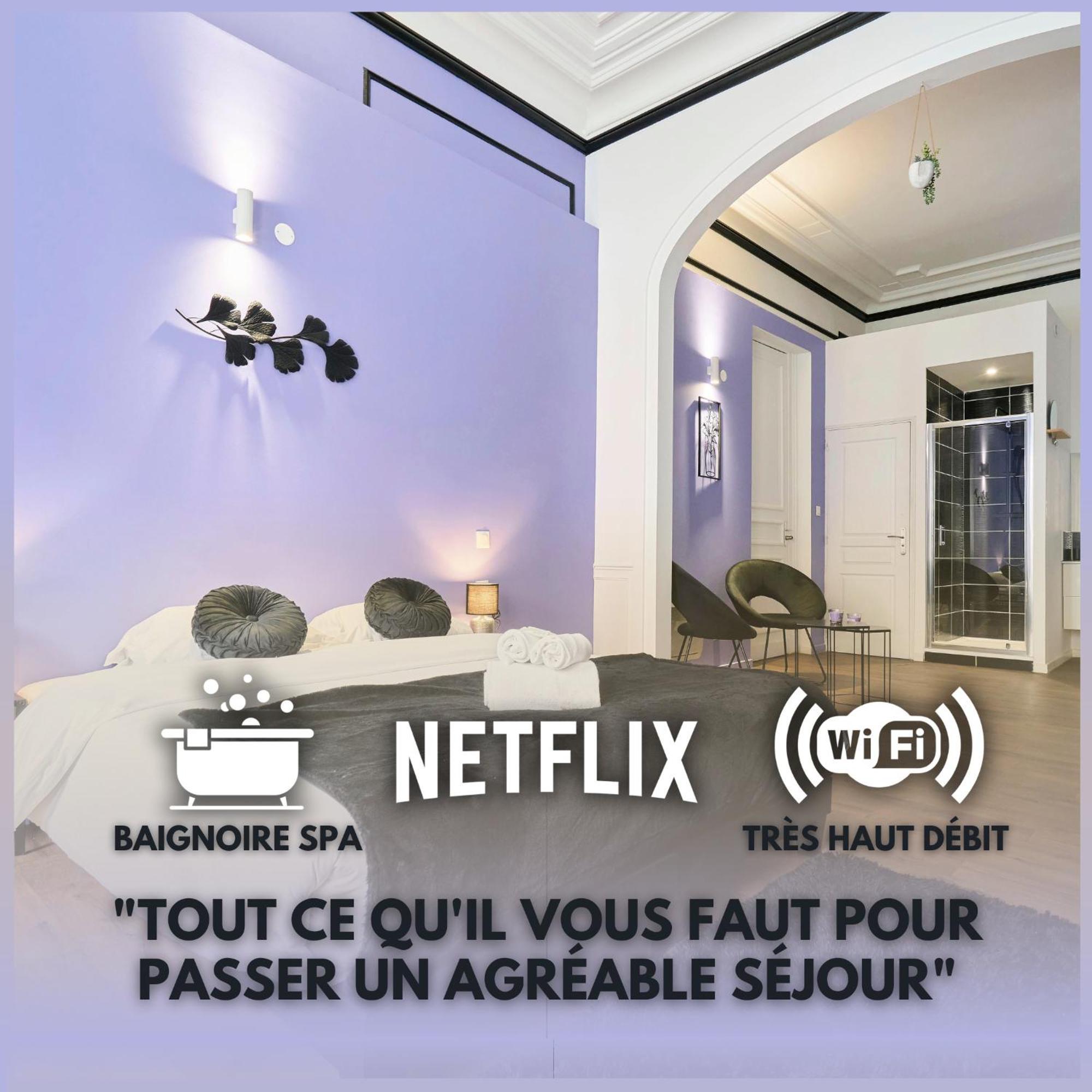 Appartement Ng Prestige - Lille L Roubaix Trichon - Balneo - Netflix - Wifi Extérieur photo